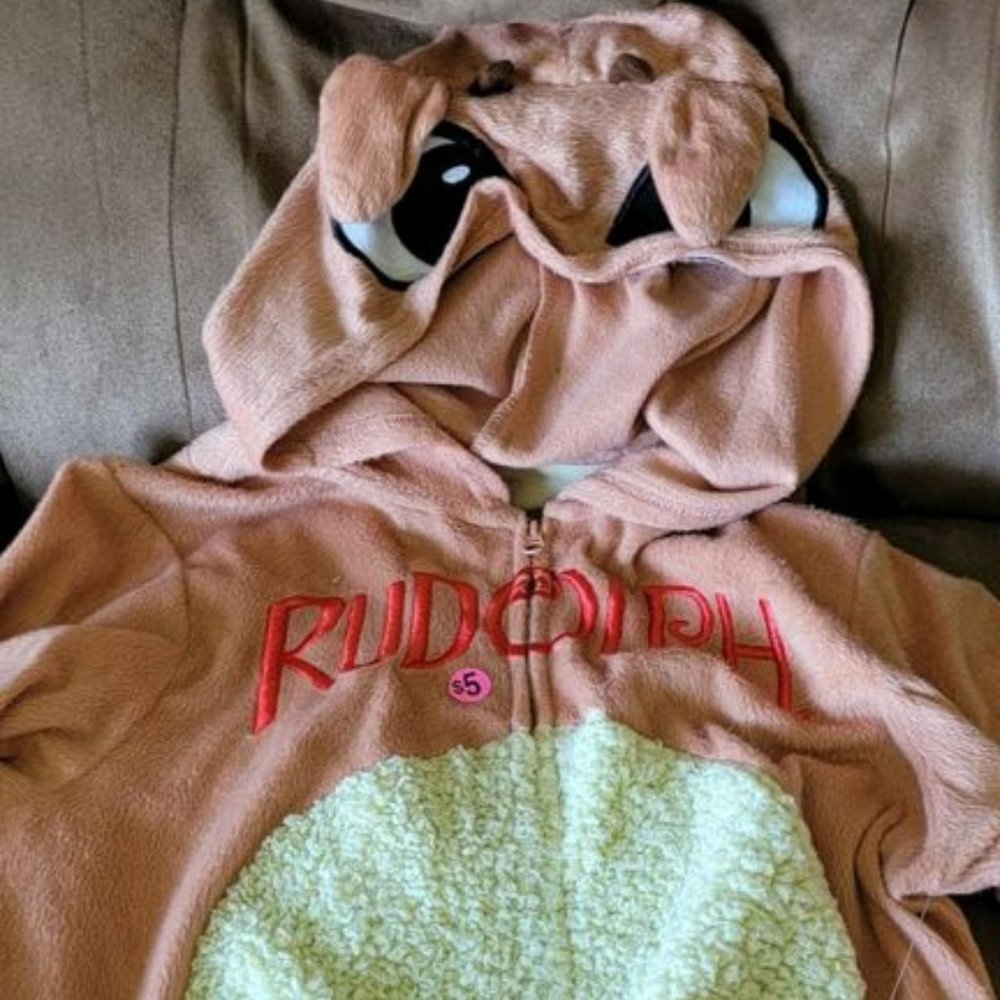 Rudolph The Red Nose Reindeer Onesie Size XL